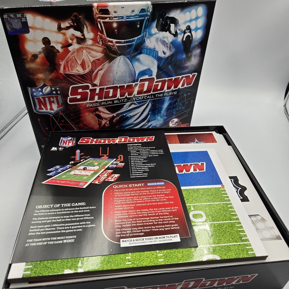 NFL Showdown Board Game Complete‎ 32 Teams Football New Sealed Accessories